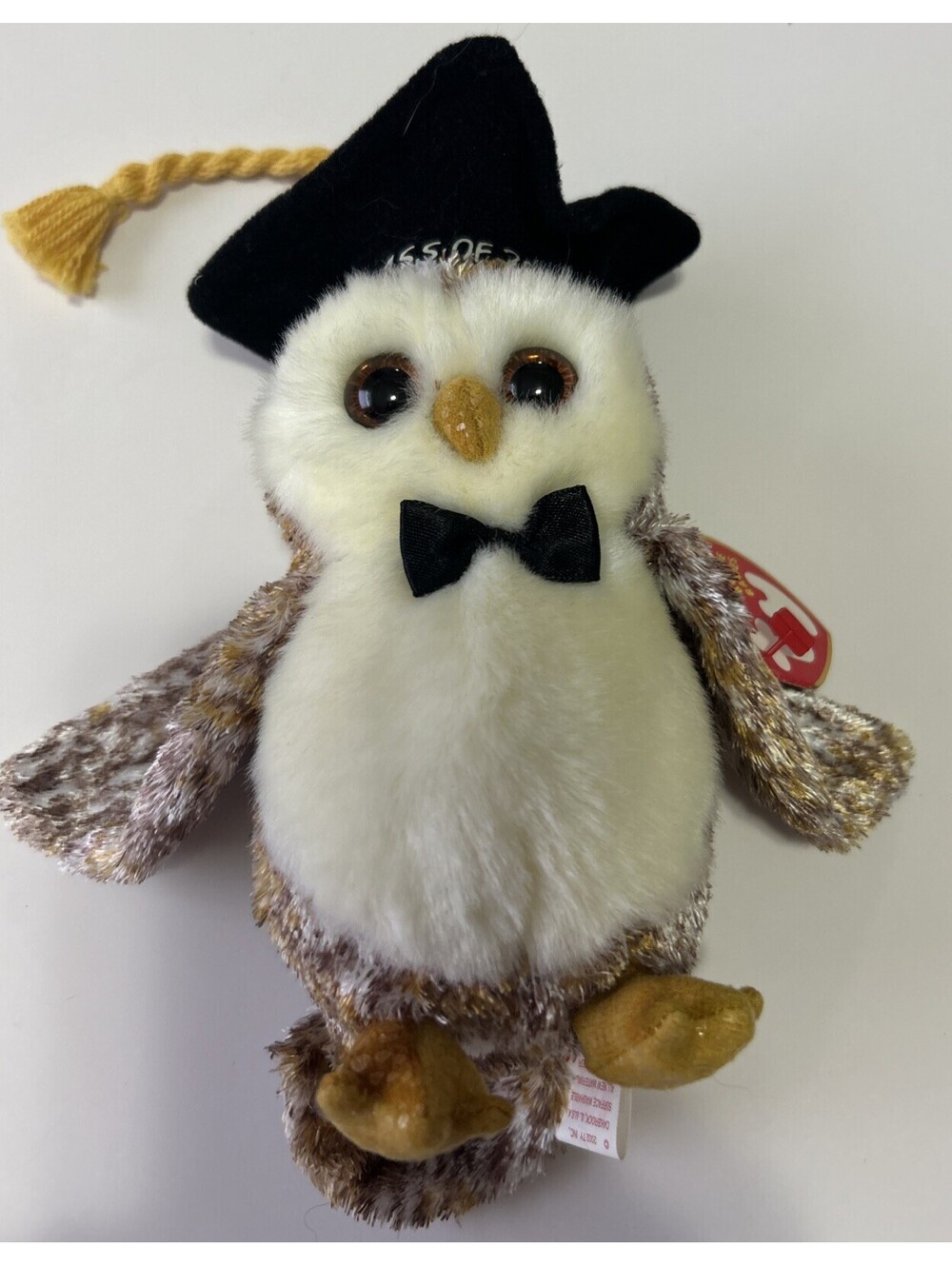 RARE Vintage Ty Beanie Baby. Smarter the Owl Class of 2002 Graduation. NWT.